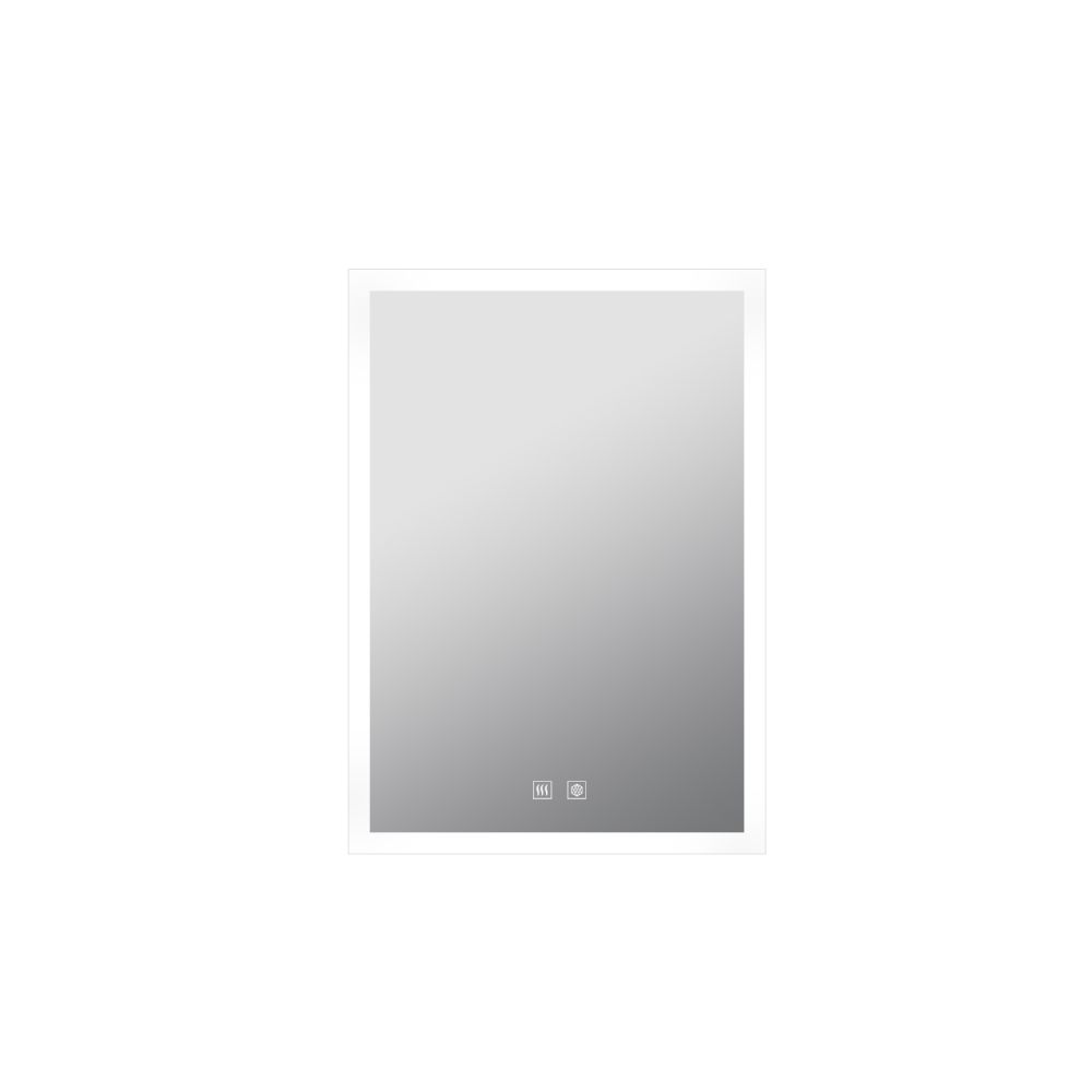 Mesa 20 in W x 28 in H Surface-Mount LED Mirror Medicine Cabinet with Defogger