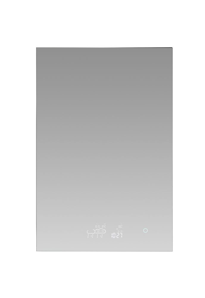 Savera 24 in. W x 32 in. H Recessed or Surface-Mount LED Mirror Medicine Cabinet with Defogger