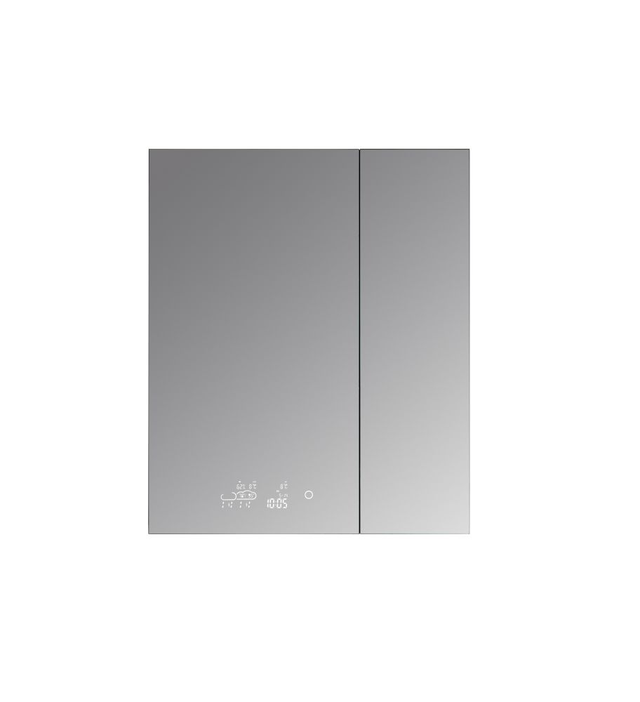Savera 30 in. W x 36 in. H Recessed or Surface-Mount LED Mirror Medicine Cabinet with Defogger