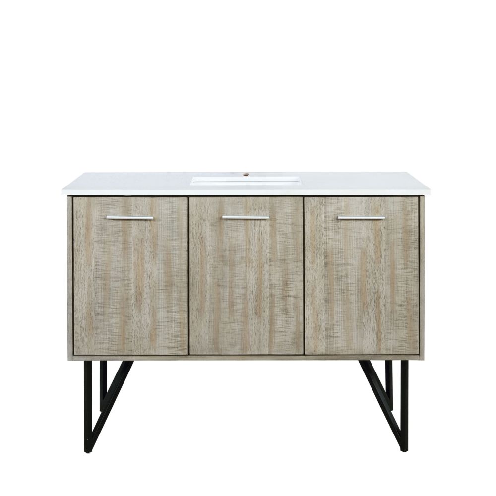 Lancy 48 in W x 20 in. D Rustic Acacia Bath Vanity and Cultured Marble Top