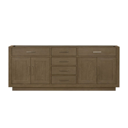 [LVA80DR000] Abbey 80 in W x 22 in. D Grey Oak Double Bath Vanity