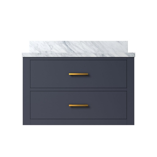 [LVC30SE100] Castor 30 in W x 22 in. D Blue Double Bath Vanity and Carrara Marble Top
