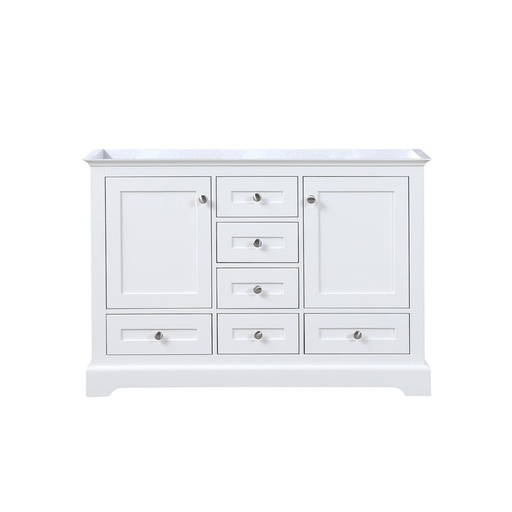 [LVD48DA000] Dukes 48 in. W x 22 in. D White Double Bath Vanity