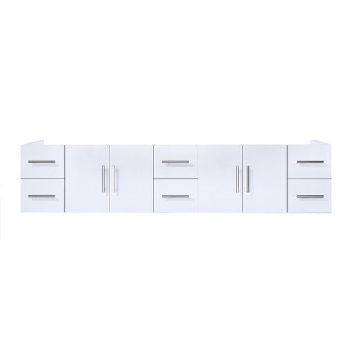 [LVG84DM000] Geneva 84 in. W x 22 in. D Glossy White Double Bath Vanity