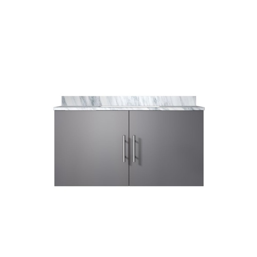 [LVG36SB100] Geneva 36 in. W x 22 in. D Dark Grey Bath Vanity and Carrara Marble Top