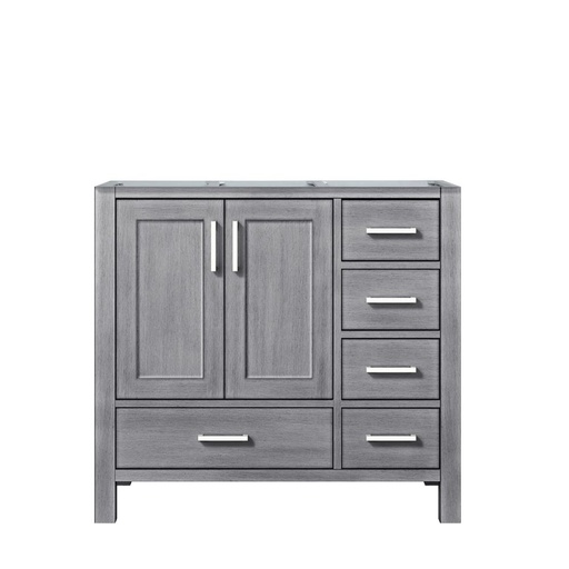 [LVJ36SD000L] Jacques 36 in. W x 22 in. D Left Offset Distressed Grey Bath Vanity