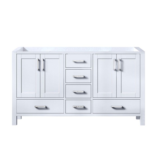 [LVJ60DA000] Jacques 60 in. W x 22 in. D White Double Bath Vanity