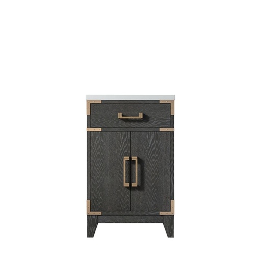 [LVL20SJ500] Laurel 20 in W x 18 in. D Black Oak Single Bath Vanity and Acrylic Top