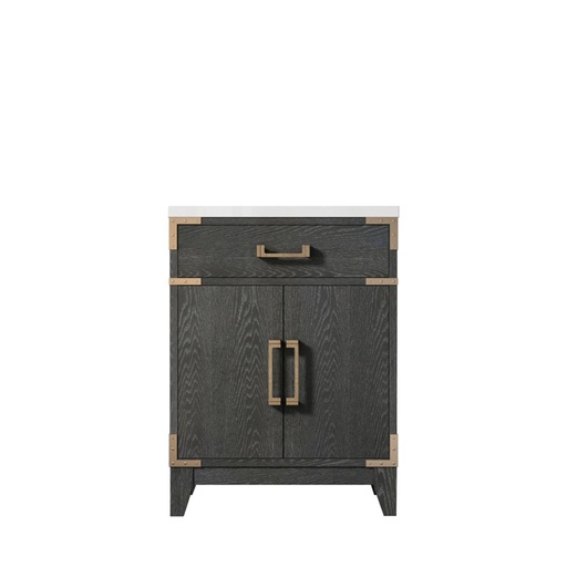[LVL24SJ500] Laurel 24 in W x 18 in. D Black Oak Single Bath Vanity and Acrylic Top