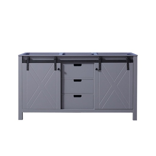 [LVM60DB000] Marsyas 60 in W x 22 in. D Dark Grey Double Bath Vanity