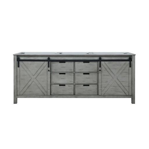 [LVM80DH000] Marsyas 80 in W x 22 in. D Ash Grey Double Bath Vanity