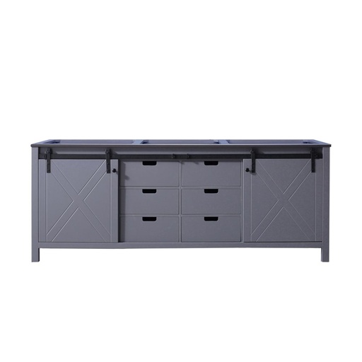 [LVM84DB000] Marsyas 84 in W x 22 in. D Dark Grey Double Bath Vanity
