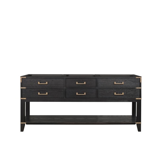 [LVN72DJ000] Norwalk 72 in W x 22 in. D Black Oak Double Bath Vanity