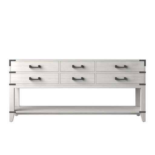 [LVN72DM000] Norwalk 72 in W x 22 in. D White Oak Double Bath Vanity