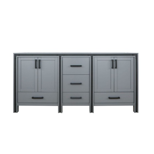 [LVZV72DB000] Ziva 72 in W x 22 in. D Dark Grey Double Bath Vanity