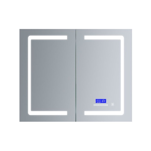 [LB3628LEDMC] Bracciano 36 in. W x 28 in. H Surface-Mount LED Mirror Medicine Cabinet with Defogger