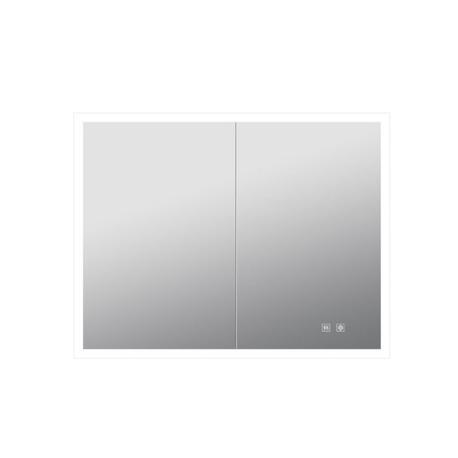 [LLMCME3628] Mesa 36 in W x 28 in H Surface-Mount LED Mirror Medicine Cabinet with Defogger