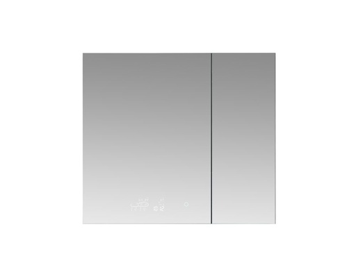 [LS3636LEDMC] Savera 36 in. W x 36 in. H Recessed or Surface-Mount LED Mirror Medicine Cabinet with Defogger