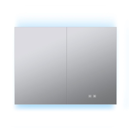 [LLMCCO3628] Corsica 36 in W x 28 in H Surface-Mount LED Mirror Medicine Cabinet with Defogger